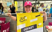 Tour de France : Roxane, la sœur des frères Lebrun, a donné le départ pour sensibiliser aux malformations cardiaques