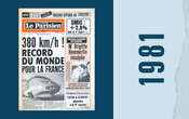 27 février 1981 : Cocorico ! Le TGV bat le record du monde de vitesse