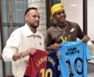 Football : piscine, foot-volley, échange de maillots... Quand Lamine Yamal passe ses vacances avec Neymar au Brésil