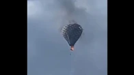 « Un incident malheureux » : leur montgolfière prend feu, il sauve deux personnes avant de tomber dans le vide