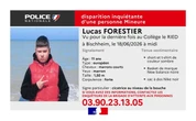 Bas-Rhin : la police lance un appel à témoins pour tenter de retrouver un adolescent de 11 ans