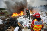 Incendie d’une décharge à ciel ouvert dans l’Oise : des dizaines de pompiers mobilisés depuis plus de huit heures