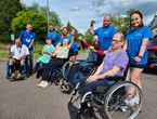 Ils ont fait des sorties footing en fauteuil roulant, une routine