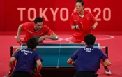 JO de Tokyo : une quatrième place rageante pour la paire de pongistes français Lebesson et Yuan