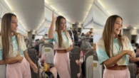 India Martínez y su equipo amenizan un vuelo cantando: “Si yo voy en ese avión mala o dormida y escucho esto, se me quita todo”
