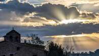 Rayos crepusculares en Sant Jaume d'Alboquers