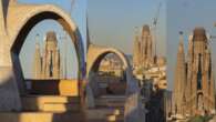 Tres vistas icónicas de La Pedrera y la Sagrada Familia desde una terraza única