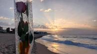 La rosa crepuscular de Sant Jordi en la playa de Gavà