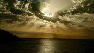 Espectáculo crepuscular en el litoral de Calella de Palafrugell