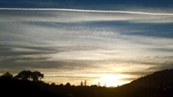 La estela del atardecer en Ullastrell