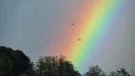 El cielo de arco iris de Olot