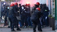 En libertad los 19 detenidos por los incidentes tras el acto de Falange en Vitoria, que dejó 40 heridos
