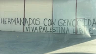 Castrillo Mota de Judíos amanece con pintadas contra Israel y a favor de Palestina