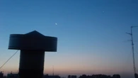 Chimenea, Luna y Venus en conjunción