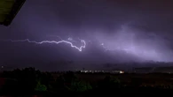Noche de tormenta típica de la primavera