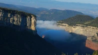 Así desaparece el pantano de Sau