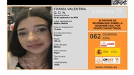 Activada una alerta para encontrar a Frania Valentina Q. D. N., una menor de 13 años desaparecida en Madrid