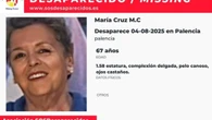 Sin pistas sobre el paradero de María Cristina M. C., una mujer de 67 años desaparecida en Palencia