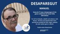 Mossos pide colaboración para encontrar a Manuel, desaparecido en Barcelona: “Podría estar desorientado”