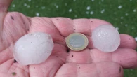 Granizo más grande que las monedas