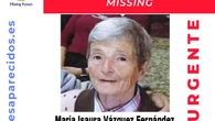 En paradero desconocido María Isaura Vázquez Fernández, una mujer de 85 años desaparecida en Lugo