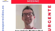 Sin rastro de Juan Antonio Martínez Real, un hombre de 41 años desaparecido en Córdoba