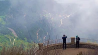 El mirador de la niebla en la Baells