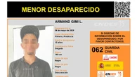 Activada una alerta para encontrar a Armand Gimi L., un menor de 15 años desaparecido en Almería