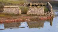 El agua ya riega las ruinas del pantano de Sau