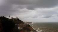 Temporal en el Far de Calella