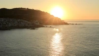 El asombro del sol en Calella de Palafrugell