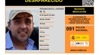 Sin rastro del paradero de Francisco Javier M. G., un hombre de 48 años desaparecido en Sevilla
