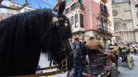 Caballos con bendición en Olot