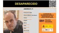 Sin rastro de Andrés R. F., un hombre de 48 años desaparecido en Palma de Mallorca