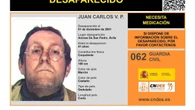 Activada una alerta para encontrar a Juan Carlos V. P., un hombre de 41 años desaparecido en Ávila