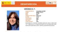 Alerta ciudadana para encontrar a Veronica G. T., una mujer de 34 años desaparecida en Badajoz