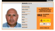 En paradero desconocido Manuel G. G., un hombre de 64 años desaparecido en Huelva
