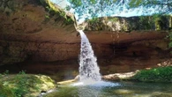 El gran chorro de agua del Salt d'en Ballús