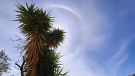 Halo solar de 22º en Pineda de Mar