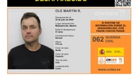 En paradero desconocido Ole Martín R., un hombre de 51 años desaparecido en Madrid