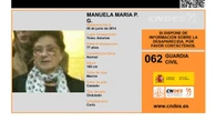 Sin rastro de Manuela María P. G., una mujer de 77 años desaparecida en Asturias