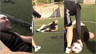 Kiko Rivera sufre una aparatosa lesión en mitad de un entrenamiento de fútbol: “No os voy a mentir, me asusté mucho. El dolor es bastante intenso”