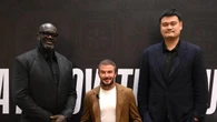 La hilarante foto de David Beckham con las leyendas de la NBA Shaquille O’Neal y Yao Ming: ”3 leyendas”