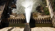Así se vacía de agua el pantano de Sau