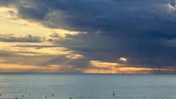 Los rayos crepusculares iluminan La Fosca