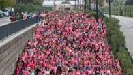 La 'marea rosa' conquista Madrid con 36.000 participantes en la Carrera de la Mujer