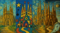 ¿Cómo hubieran pintado la Sagrada Família artistas como Van Gogh, Picasso, Dalí o Miró?