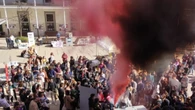 Dos años de prisión para cuatro independentistas por boicotear una carpa de estudiantes españolistas