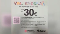 El Govern distribuye el vale escolar a 662.000 familias con faltas de ortografía