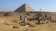 Expoliada de Saqqara una pintura faraónica realizada en piedra caliza